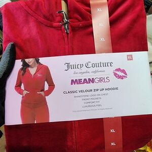 Juicy Couture Classic Red Velour Hoodie